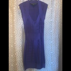 French Connection Blue Bandage Dress